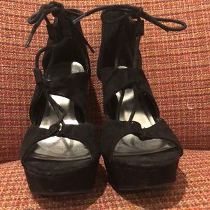 Black Madden Girl Strappy Heels
